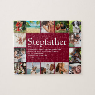 Puzzle Collage photo amusant Stepfather Stepdad Citation