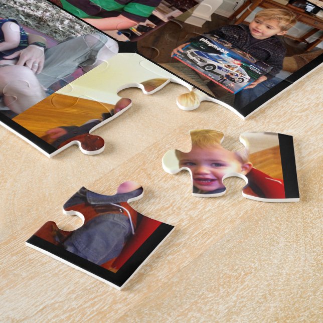 Puzzle Collage photo de famille personnalisée (Côté)