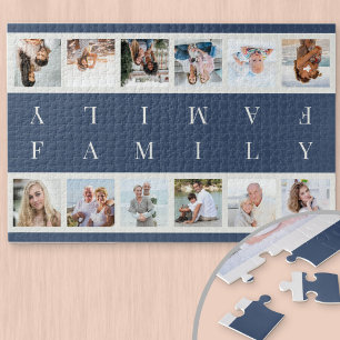 Puzzle Collage photo en miroir Compétition d'équipe famil