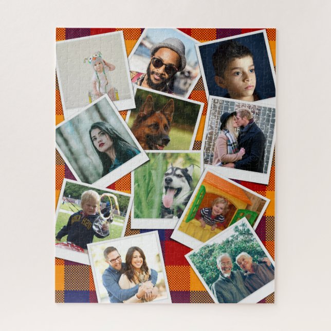 Puzzle Collage photo familial (Vertical)