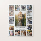 Collage Photo Famille 15 Photos + Nom Blanc Facile