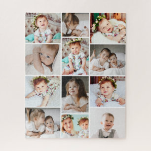 Puzzle Collage photo multiple personnalisé de 520 pièces