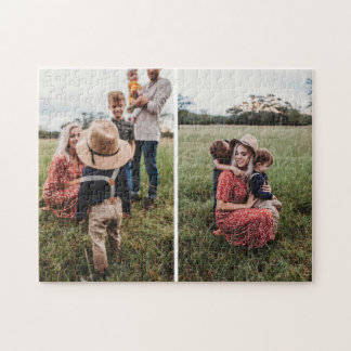 Puzzle Collage simple avec 2 photos de famille