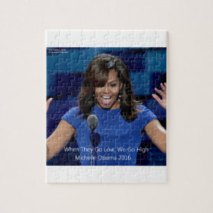 Puzzle Collectif Michelle Obama "We Go High"