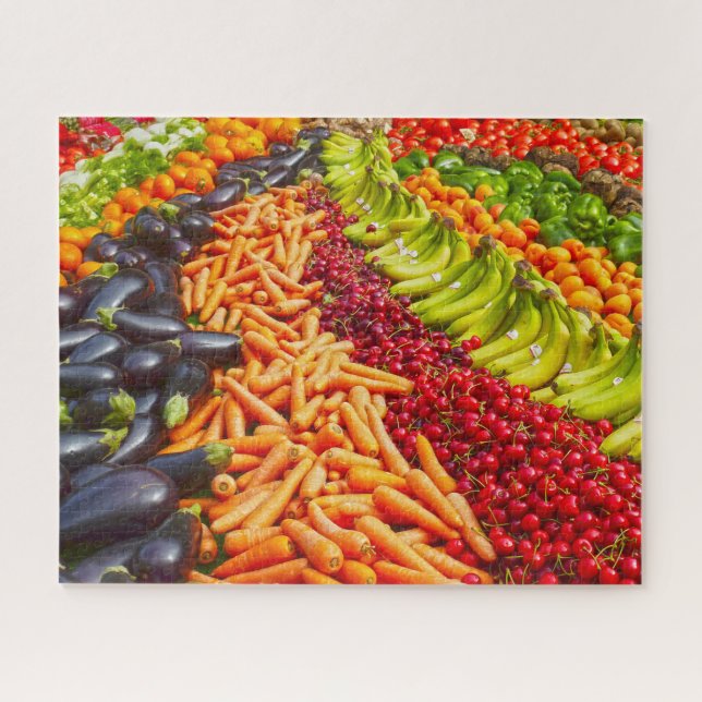 Puzzle Collection de fruits et légumes (Horizontal)