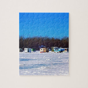 Puzzle Collection de pêche de glace