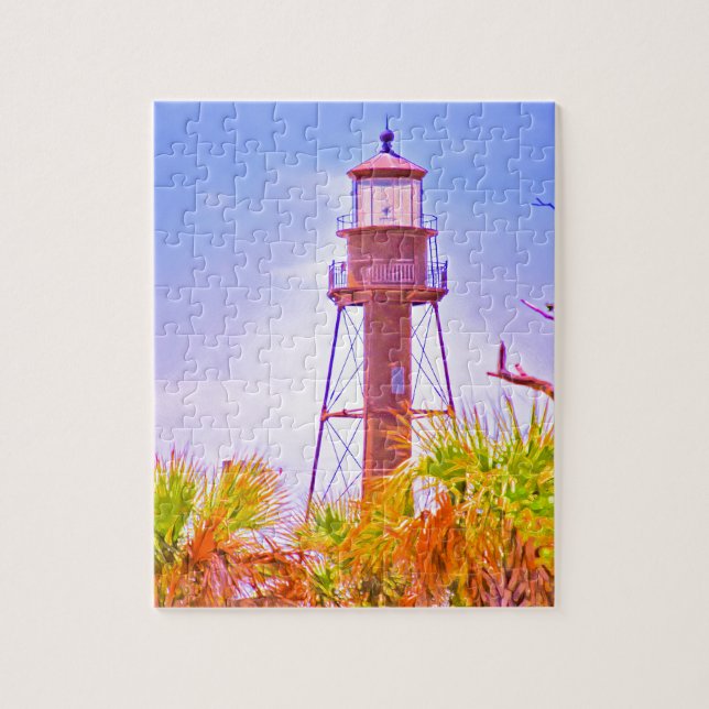 Puzzle Collection de phare de Sanibel (Vertical)