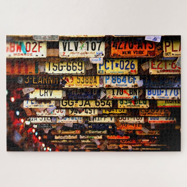 Puzzle Collection de plaques de licence (Horizontal)