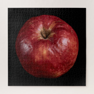 Puzzle Collection Élégante de Pommes sur Fond Noir