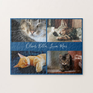 Puzzle Collection photo moderne Nom de script personnalis
