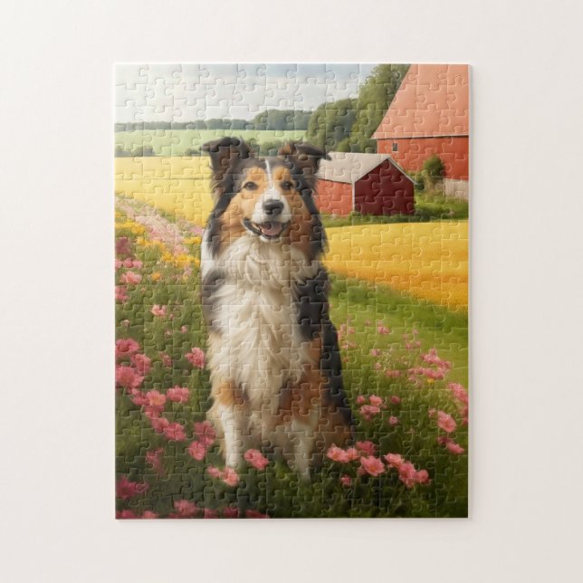 Puzzle Collie (Vertical)