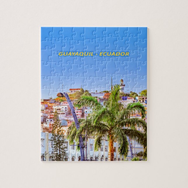 Puzzle Colline de Santa Ana, copie d'affiche de Guayaquil (Vertical)