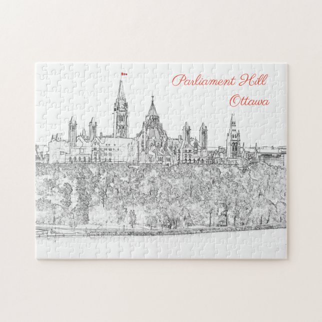Puzzle Colline du Parlement à Ottawa - Ontario, Canada (Horizontal)