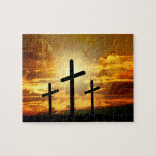 Puzzle Colombe bénie par Jésus-Christ Calvery de Vierge