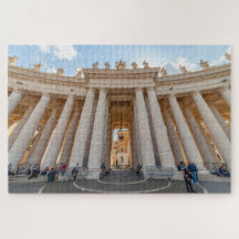 Colonnade de Bernini, place Saint-Pierre, Rome, It