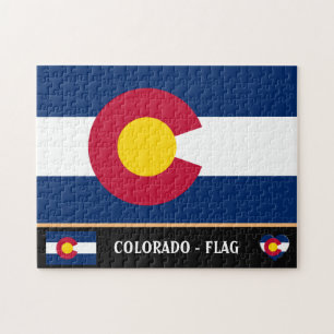 Puzzle Colorado Flag & Colorado State USA/America