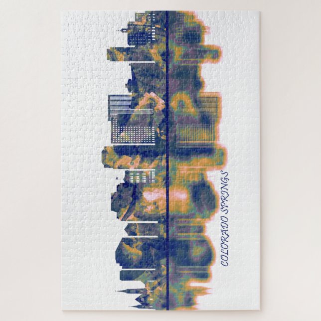 Puzzle Colorado Springs Skyline (Vertical)