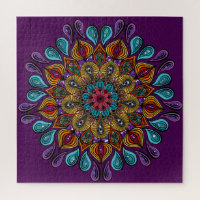 Coloré Moderne Mandala Trippy Psychedelic Hippie