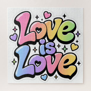 Puzzle Coloré Y2K Graffiti L'amour est l'amour 676