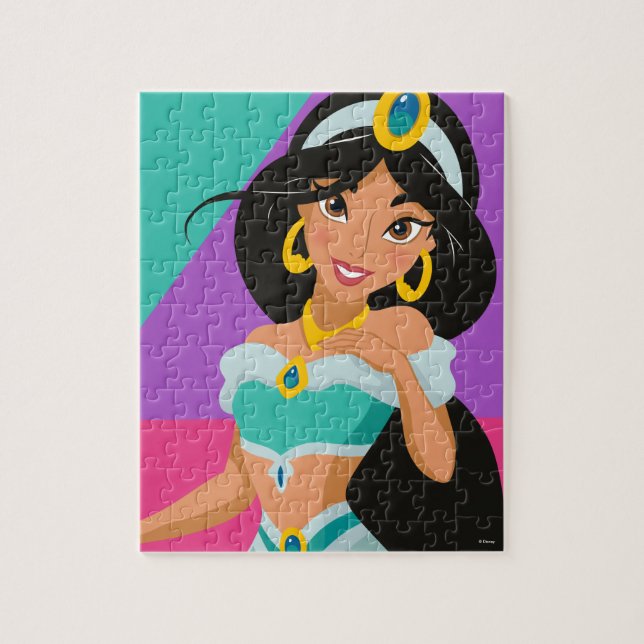 Puzzle Colorée Princesse Jasmine Closeup (Vertical)