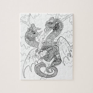 Puzzle Colorez vos propres dragons Chameleon