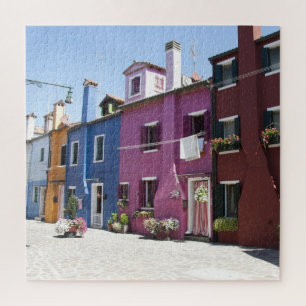 Puzzle Colorful Burano In Venice, Italy