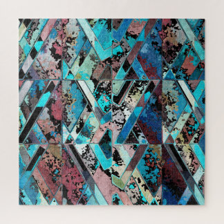Puzzle Colorful Geometric Abstract Pattern