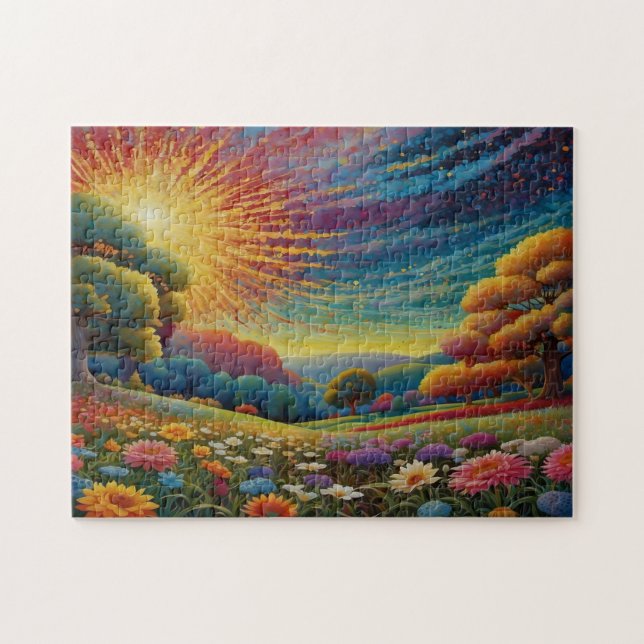 Puzzle Colorful Meadow Art (Horizontal)