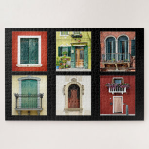Puzzle Colorful Windows Italy
