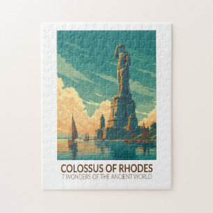 Puzzle Colosse de Rhodes Sept Merveilles du Monde Art