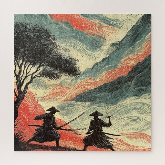 PUZZLE COMBAT DE SAMOURAÏ (Vertical)