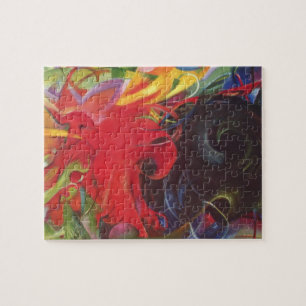 Puzzle Combattez Forms par Franz Marc, Art Vintage