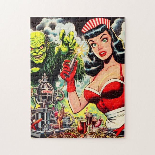 Puzzle Comics d'horreur vintage (Vertical)