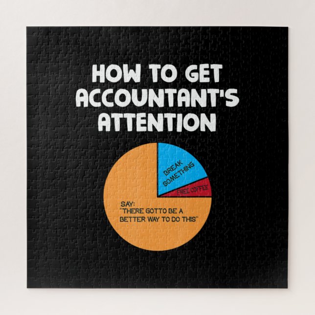 Puzzle Comment obtenir l'attention du comptable Graphique (Vertical)