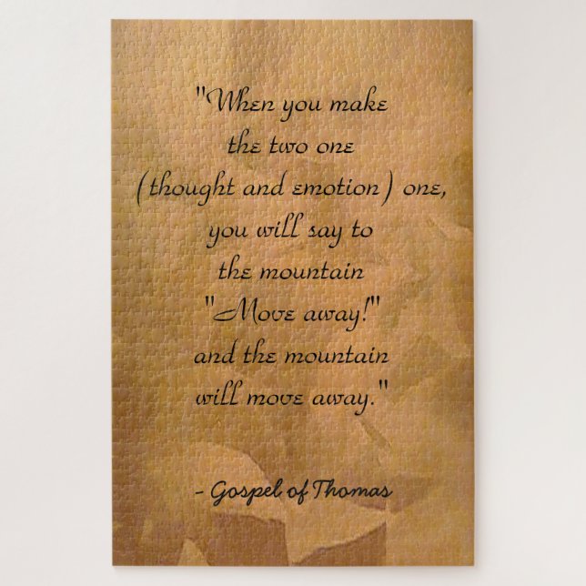 Puzzle Comment Prier Évangile De Thomas (Vertical)