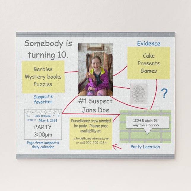 Puzzle Commission des preuves de la lutte contre le crime (Horizontal)