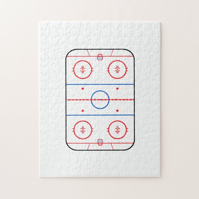 Puzzle Compagnon de hockey sur glace Diagram (Vertical)