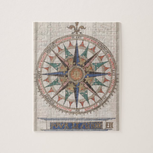 Puzzle Compas nautique historique (1543) (Vertical)
