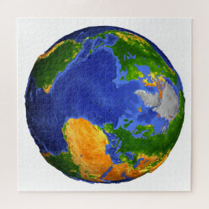 Puzzle Complétez La Terre Avec Des Données Topographiques