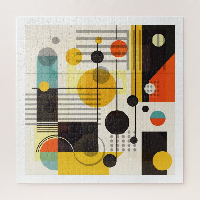 Puzzle Composition des formes géométriques colorées (Vertical)