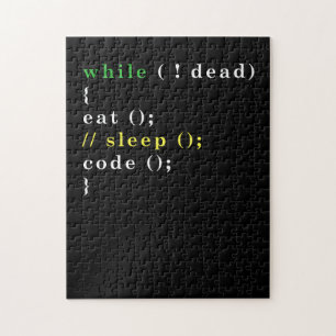 Puzzle Computer Science Python Programmer Eat Code Sleep