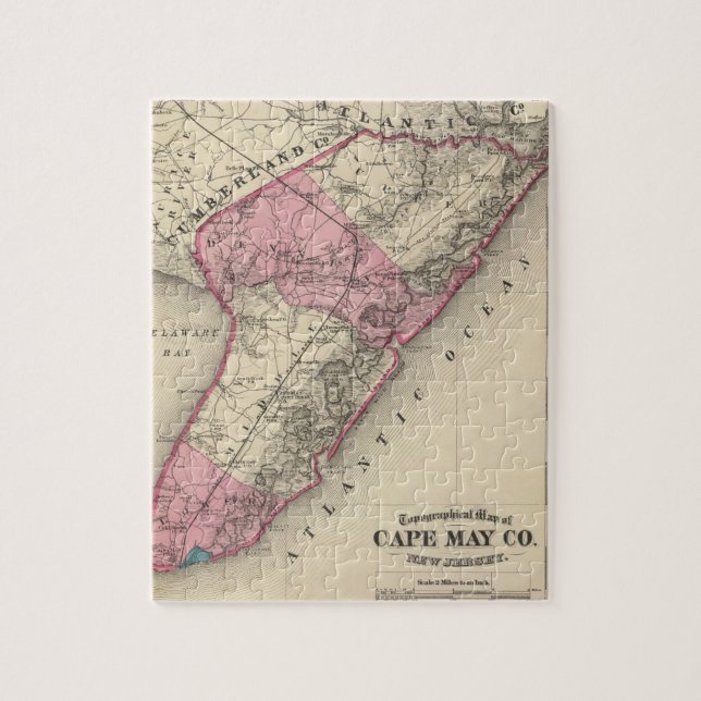 Puzzle Comté de Cape May, New York (Vertical)