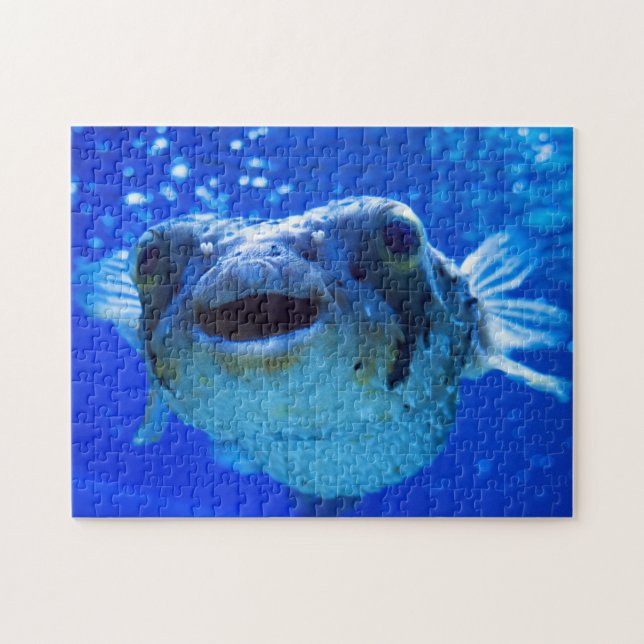Puzzle Conception bleue du poisson-brousse (Horizontal)