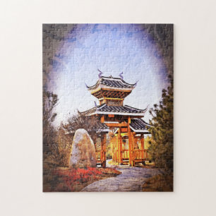 Puzzle Conception chinoise de casse-tête de temple