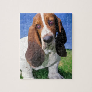 Puzzle Conception de chien de Basset Hound
