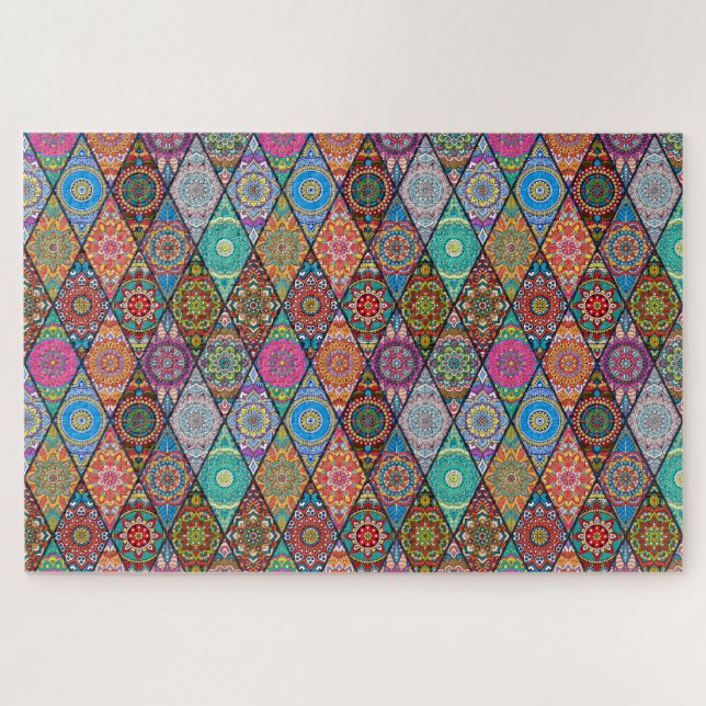 Puzzle Conception de courtepointe bohémienne (Horizontal)