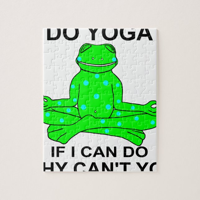 Puzzle Conception de inspiration de grenouille de yoga (Vertical)
