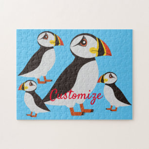 Puzzle Conception de macareux de l'Atlantique Cute Thunde
