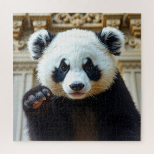 Puzzle Conception de Panda qui Agite