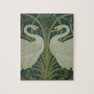 Puzzle Conception de papier peint de "cygne, de